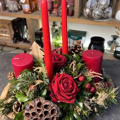 Christmas Table Centre - Red
