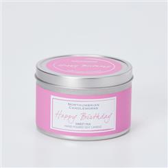 Happy Birthday Sweet Pea Scented Candle