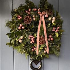 Pink Ballerina Christmas Wreath 