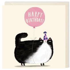 Fat Cat Greeting Card